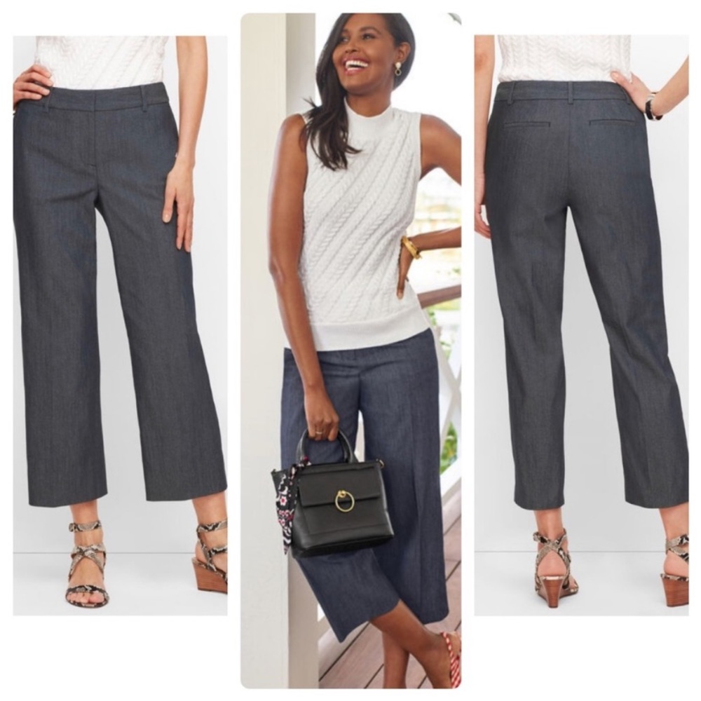 Talbots Straight Leg Cropped Polished Denim 2P